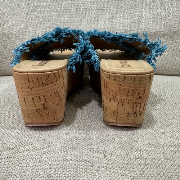 Footnotes Women's Blue Woven Sandals size 7 - Picture 4 of 6